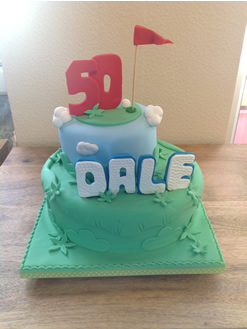 50th Golf Birthday Cake